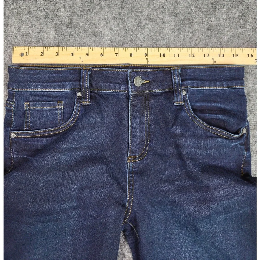 Kut from the Kloth Connie Ankle Skinny Jeans Womens Size 8 Blue Raw Hem